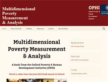 Tablet Screenshot of multidimensionalpoverty.org